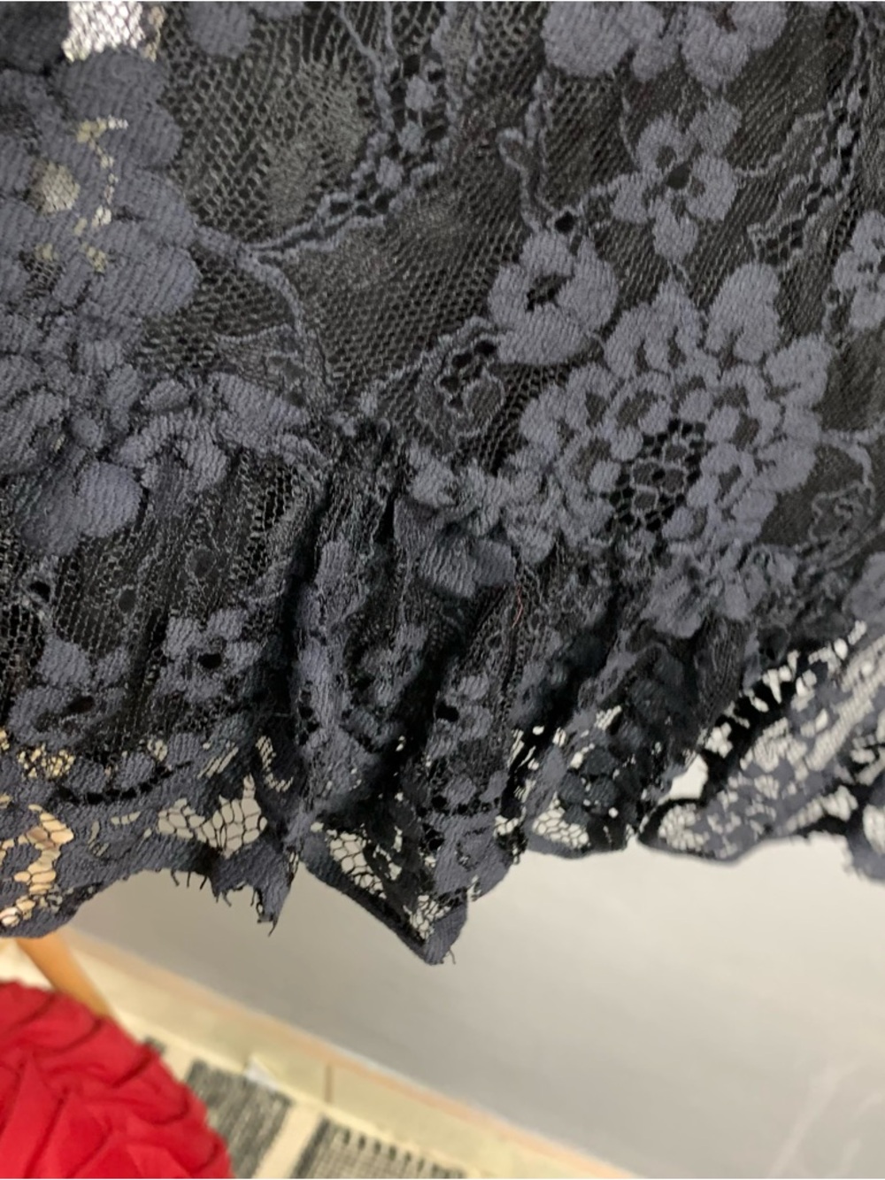 Dolce & Gabbana Floral lace y2k goth mini dress blouse - Picture 4 of 7